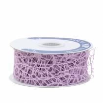 Product Deco ribbon mesh ribbon lavender 40mm 10m