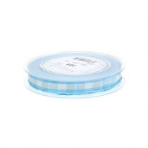 Product Decorative ribbon check with wire edge blue 15mm L20m