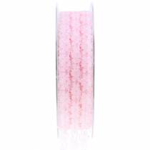 Product Lace ribbon pink 20mm 20m