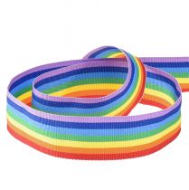 Product Decorative ribbon gift ribbon rainbow multicolored 25mm 20m