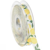 Product Gift ribbon with lemons decorative ribbon summer W15mm L20m