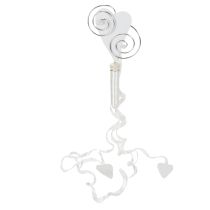 Product Bench hanger with tube and heart, 18cm, 6 pieces