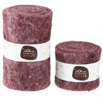 Product Craft Felt Berry Decorative Ribbon Felt W7/15cm L1/1m Set of 2