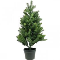 Artificial Christmas tree in pot LED outdoor 90cm