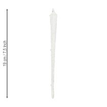 Product Christmas tree ornaments, icicles, glass decorations for hanging, 19cm, 3 pieces