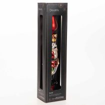 Product Christmas tree topper nutcracker figure in red for the Christmas tree 28cm real glass