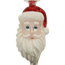 Product Tree Topper Glass Santa Claus Christmas Tree Topper 34cm