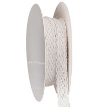 Product Cotton lace ribbon, fine decorative ribbon for crafting, 15mm wide, 10m long