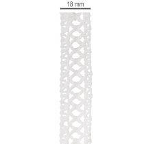 Product Decorative lace ribbon, cotton, for creative design, 18mm, 10m