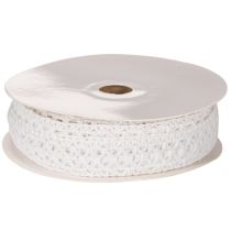 Product Decorative lace ribbon, cotton, for creative design, 18mm, 10m