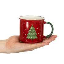 Product Christmas mug with Christmas tree motif, 9cm