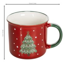 Product Christmas mug with Christmas tree motif, 9cm