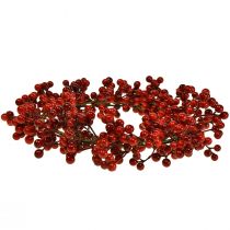 Product Berry Wreath Red Artificial Plants Red Christmas Ø35cm