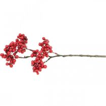 Product Decorative branch with red berries berry branch autumn decoration 26cm 6pcs