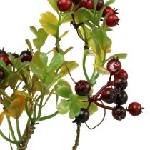 Artificial berry branch cotoneaster red 50cm 2pcs