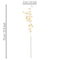 Product Artificial berry branch decoration, gold, 70cm, 3 pieces