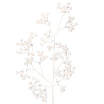 Product Artificial white berry branch, decoration/craft supplies, 52cm