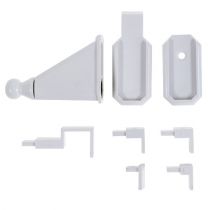 Fixing hooks for door and window decorations, white