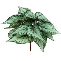 Artificial begonia bush green 34cm