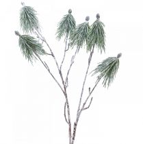 Winter decoration mountain pine branch artificially snowed L70cm