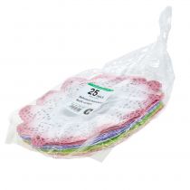 Product Paper lace flower bouquet holders batik Ø27cm 25 pcs