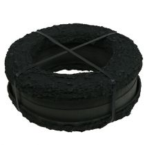 Product Floral foam ring with base H5.5cm Ø32cm black 2 pcs