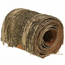 Birch bark roll brown, gray bark for crafts 15×300cm