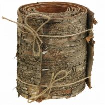 Birch bark roll brown, gray bark for crafts 15×300cm