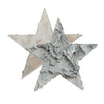 Product Scatter decoration birch star whitened Ø4cm 80 pcs