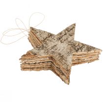 Product Birch stars for hanging decorative stars birch bark 20cm 4 pcs