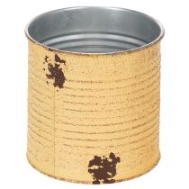 Product Tin can decorative can Apricot metal plant pot Ø11cm H10.5cm