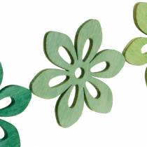 Scattered flowers green, spring decoration, wood blossoms for scattering, table decoration 72pcs