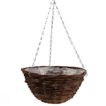 Flower basket brown hanging basket hanging basket plant basket Ø34cm