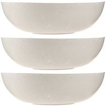 Product Flower Bowl Plastic Bowl in Beige Mottled Ø30cm 3pcs