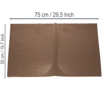 Product Floral silk leopard pattern brown wet strength 50x75cm 20pcs