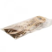 Product Flower plug wooden bee decorative plug with saying 7x27.5cm 12 pieces