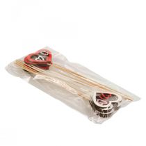 Product Flower Plug Valentine's Day Decorative Plug Heart Red 7cm 12 Pcs