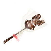 Product Flower Stick Rust Rabbit Decoration 7.5cm×11.5cm 6 pcs