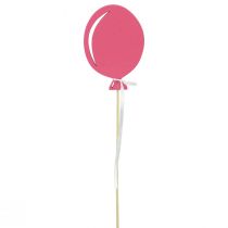 Product Flower plug bouquet decoration cake topper balloon pink 28cm 8pcs
