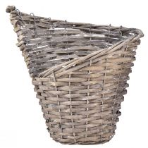 Product Flower pot planter basket willow natural Ø12.5cm/20cm 2-piece set decoration vintage rustic