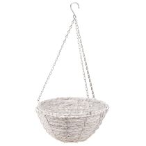 Product Flowerpot hanging straw natural white Ø28cm H15cm 2pcs