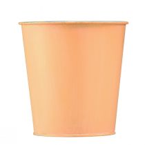 Product Metal flower pot, peach design, planter, Ø10.5cm H10.5cm