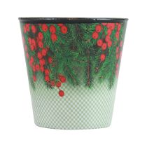 Product Flower pot Christmas planter bucket Ilex Ø13cm H11.5cm