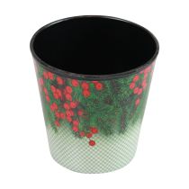 Product Flower pot Christmas planter bucket Ilex Ø13cm H11.5cm