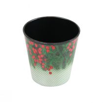 Product Flower pot Christmas planter bucket Ilex Ø11cm H10.5cm