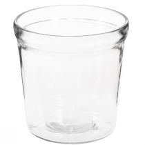 Product Flowerpot Glass Clear Conical Ø12cm H12.5cm 2pcs