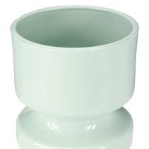 Product Flower Vase Metal in Mint Green Enamel Ø9cm H17.5cm