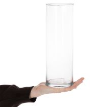 Product Flower vase, slim glass cylinder, can be used as a glass vase or tall decorative glass, 30cm