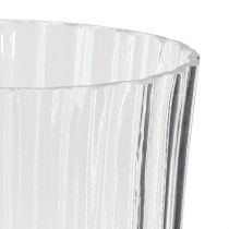 Product Flower vases made of glass Vase Retro Clear Ø12cm H24cm 2pcs