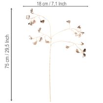 Product Bean Blossom Branch Metallic Artificial Plant Christmas 80cm 3pcs